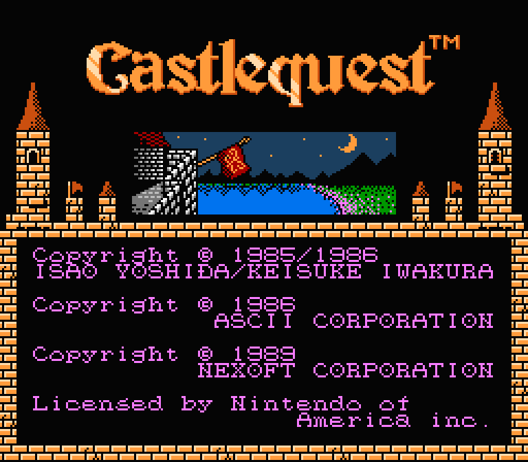 Castlequest | ファミコンタイトル画像