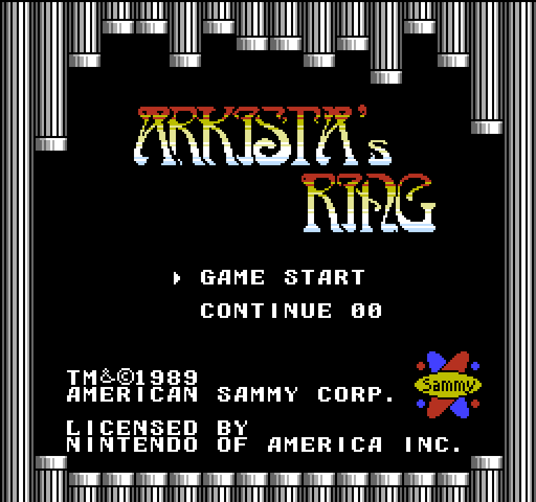 Arkista's Ring | ファミコンタイトル画像