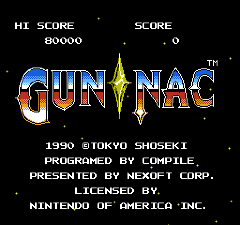 Gun-Nac | ファミコンタイトル画像