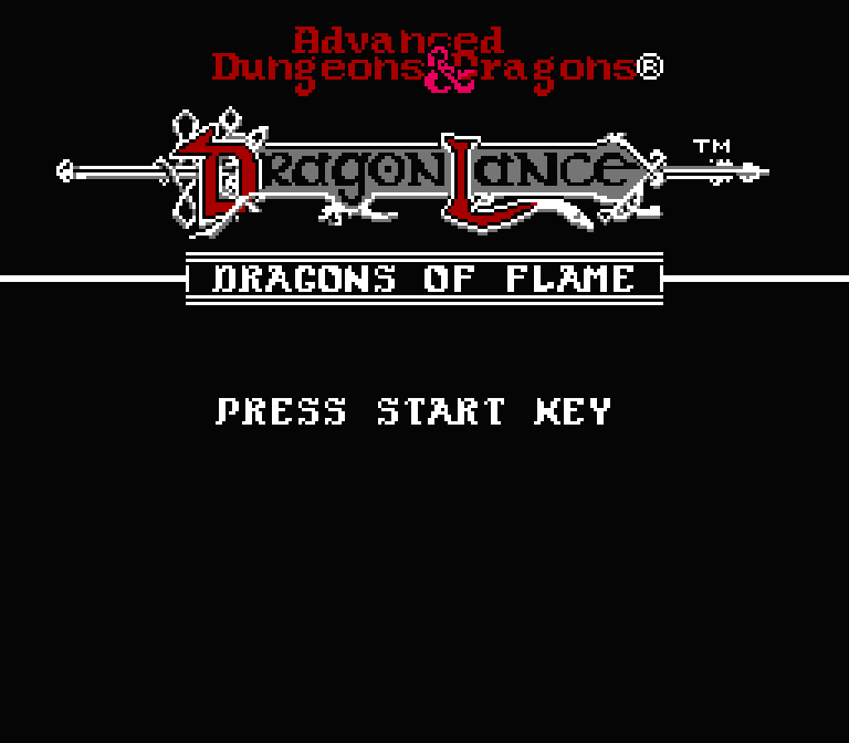 Advanced Dungeons & Dragons ドラゴン・オブ・フレイム | ファミコンタイトル画像
