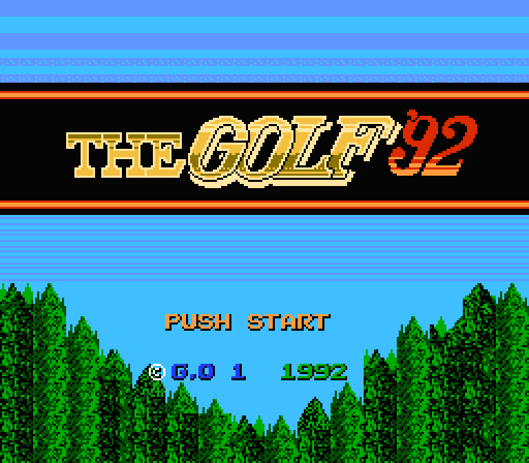 THE GOLF'92 | ファミコンタイトル画像