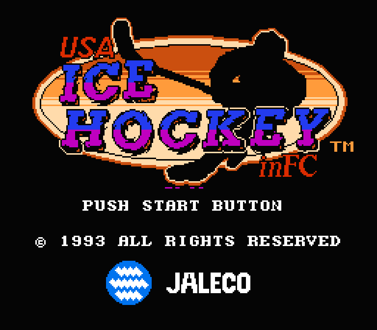 USA ICE HOCKEY in FC | ファミコンタイトル画像