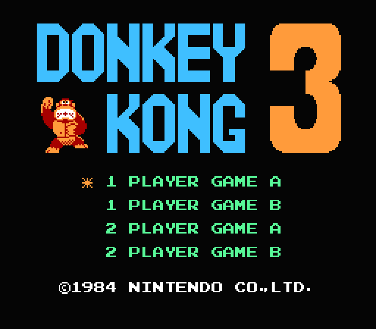 Donkey Kong 3 | ファミコンタイトル画像