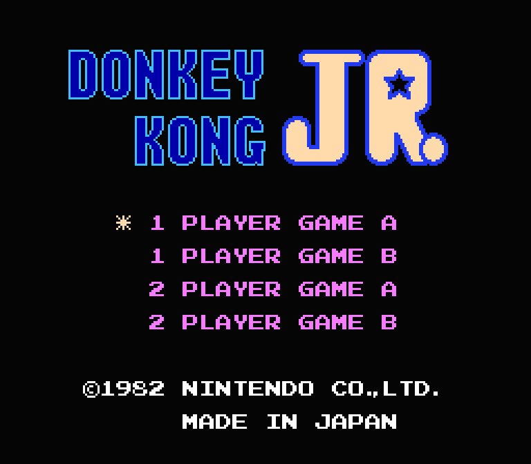 Donkey Kong Jr. | ファミコンタイトル画像