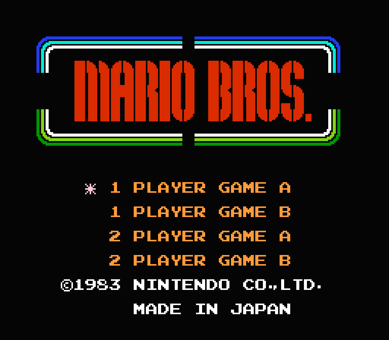 Mario Bros. | ファミコンタイトル画像