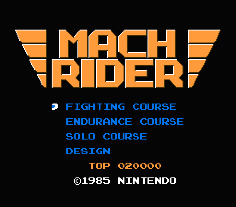 Mach Rider | ファミコンタイトル画像