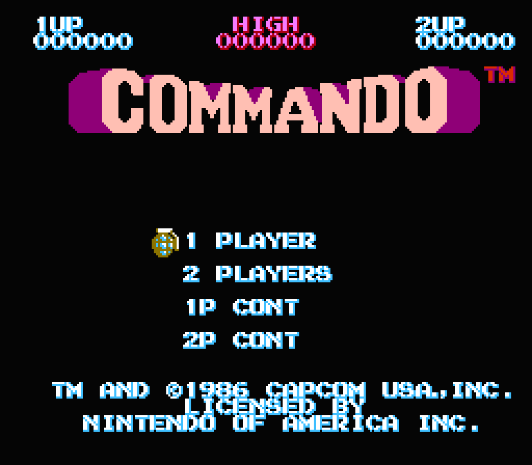 Commando | ファミコンタイトル画像