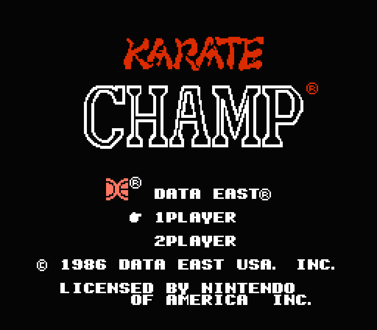 Karate Champ | ファミコンタイトル画像