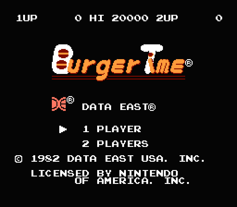 BurgerTime | ファミコンタイトル画像