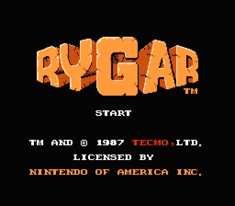 Rygar | ファミコンタイトル画像