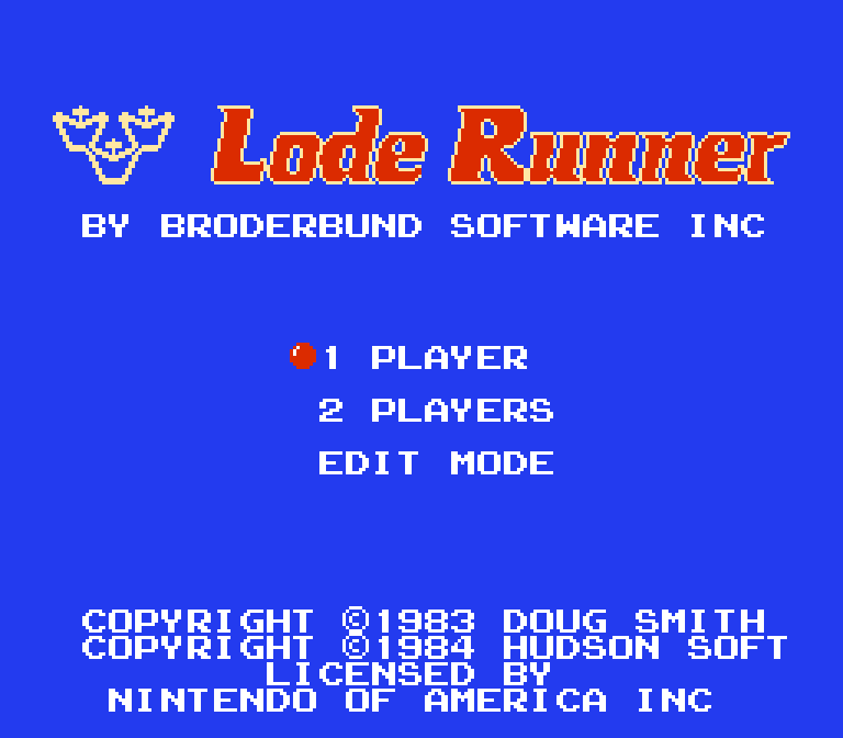 Lode Runner | ファミコンタイトル画像