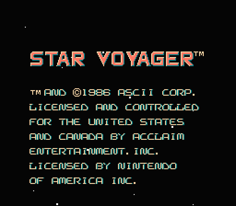 Star Voyager | ファミコンタイトル画像