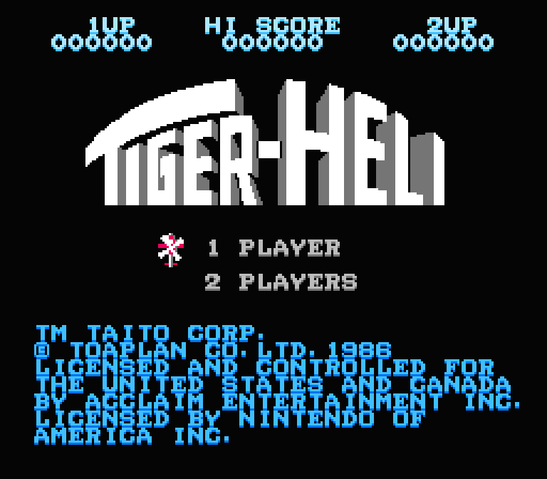 Tiger Heli | ファミコンタイトル画像