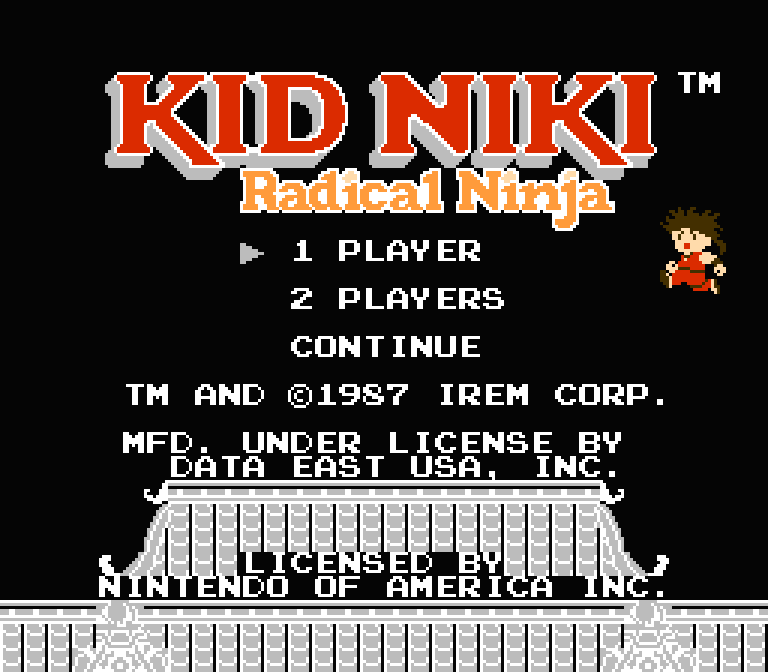 Kid Niki: Radical Ninja | ファミコンタイトル画像