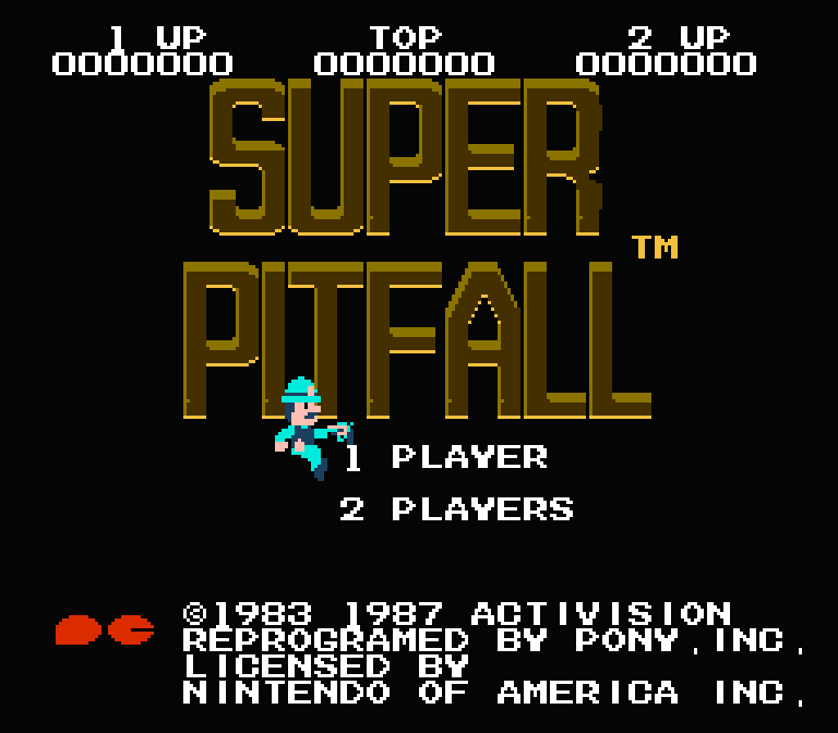 Super Pitfall | ファミコンタイトル画像