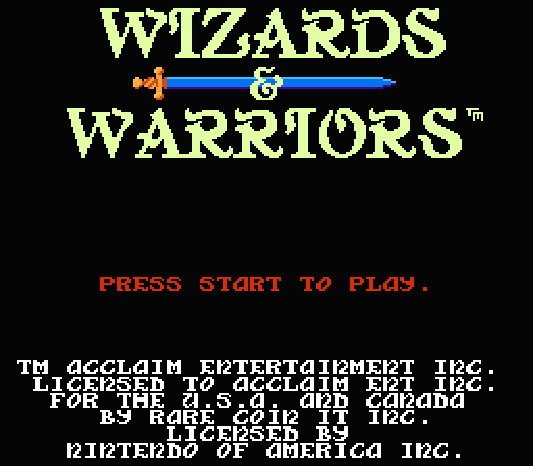 Wizards & Warriors | ファミコンタイトル画像