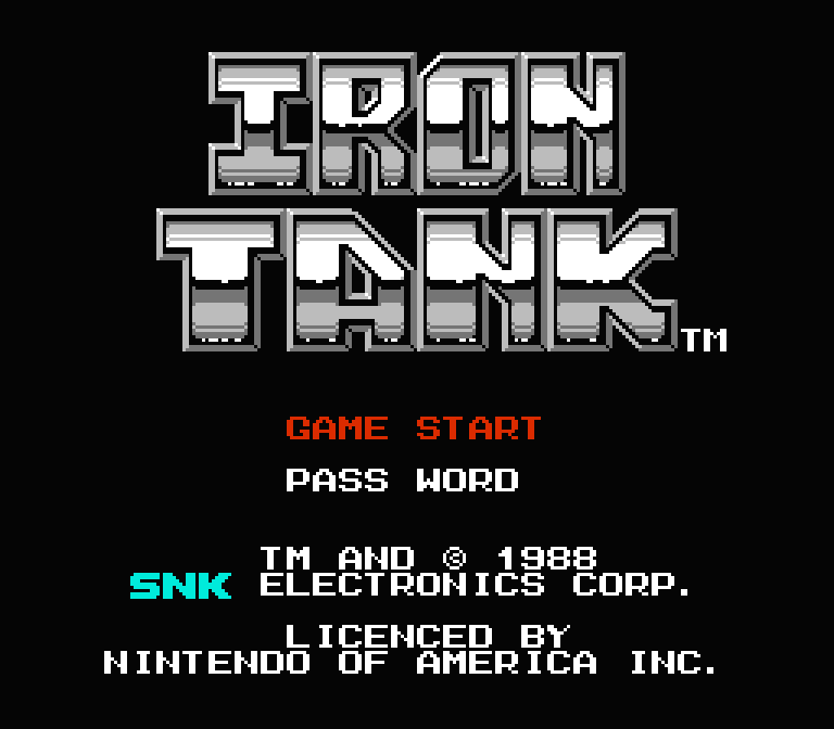 Iron Tank | ファミコンタイトル画像