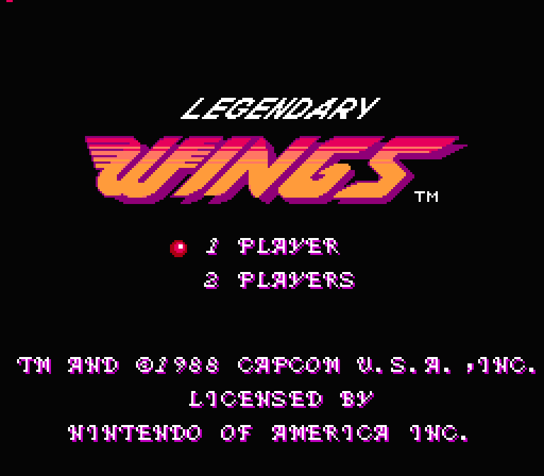 Legendary Wings | ファミコンタイトル画像