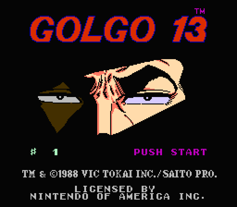 Golgo 13: Top Secret Episode | ファミコンタイトル画像