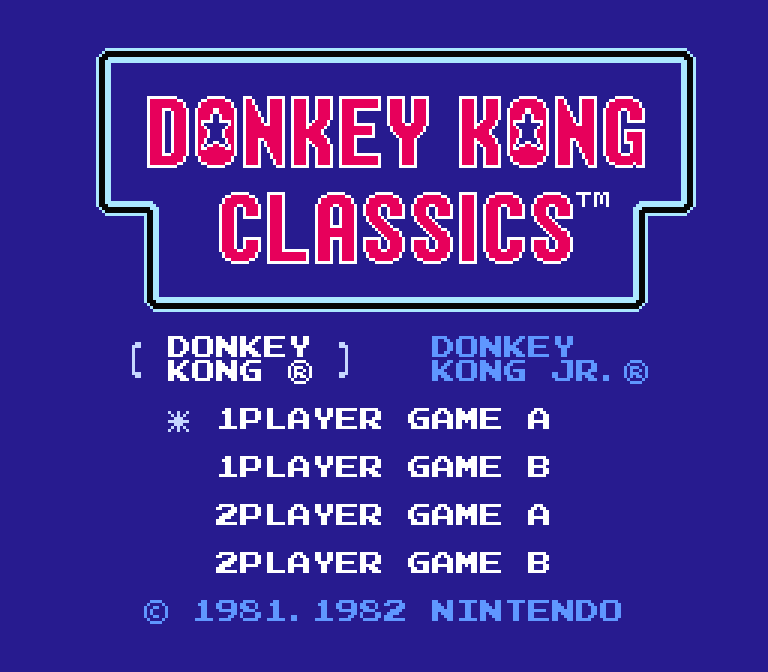 Donkey Kong Classics | ファミコンタイトル画像