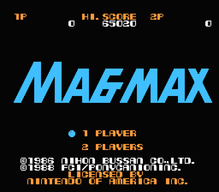 MagMax | ファミコンタイトル画像