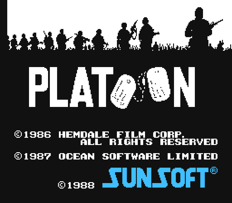 Platoon | ファミコンタイトル画像