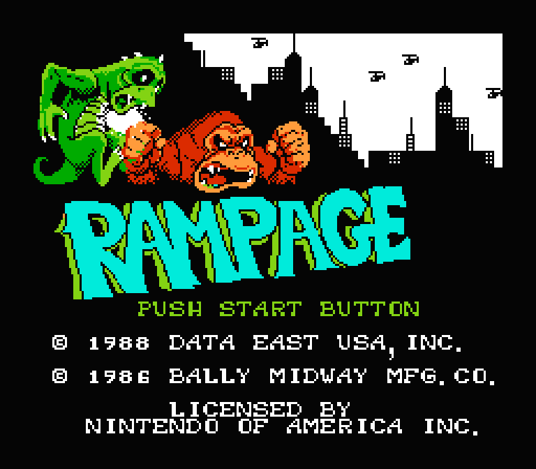Rampage | ファミコンタイトル画像