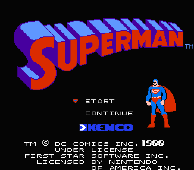 Superman | ファミコンタイトル画像