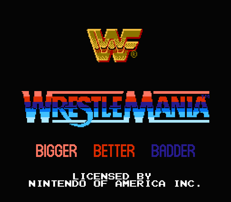 WWF WrestleMania | ファミコンタイトル画像