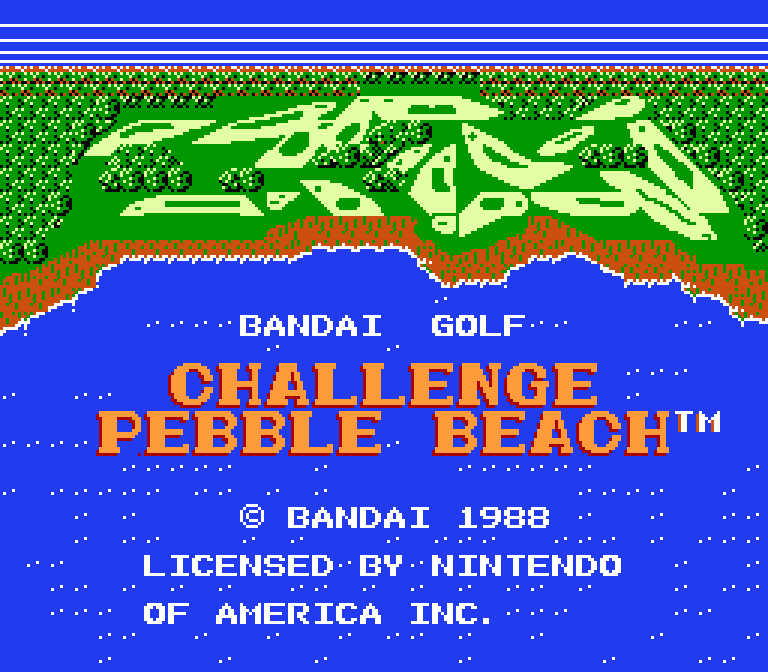 Bandai Golf: Challenge Pebble Beach | ファミコンタイトル画像
