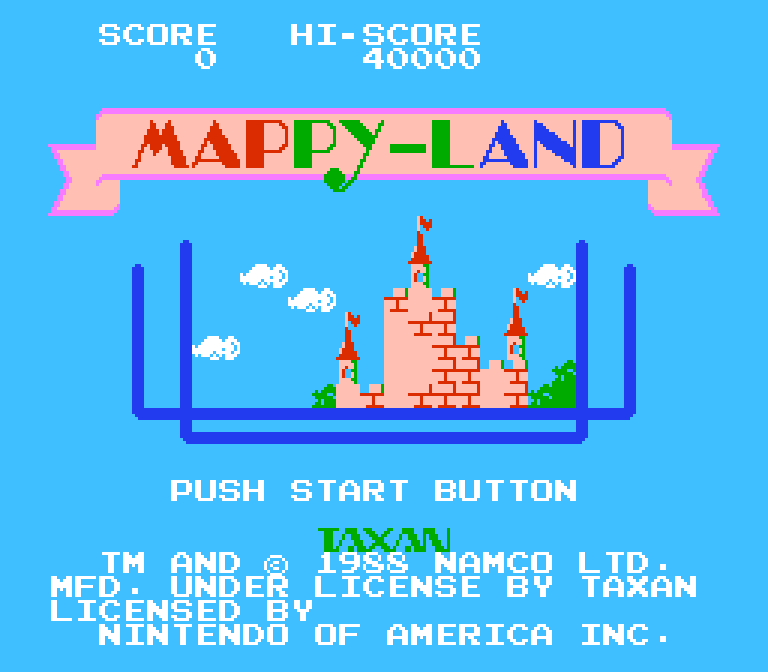 Mappy-Land | ファミコンタイトル画像