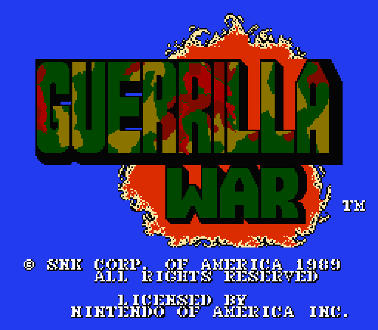 Guerrilla War | ファミコンタイトル画像