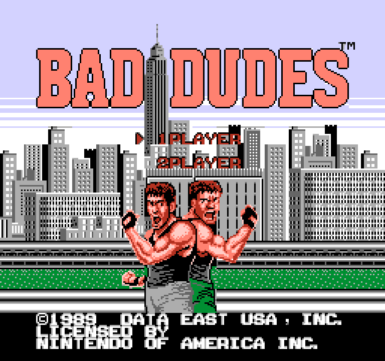 Bad Dudes | ファミコンタイトル画像