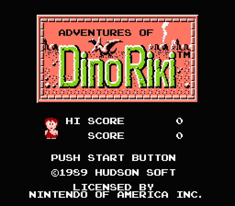 Adventures of Dino Riki | ファミコンタイトル画像