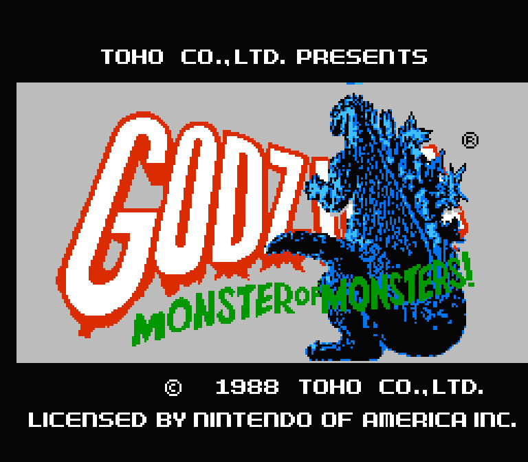 Godzilla: Monster of Monsters | ファミコンタイトル画像