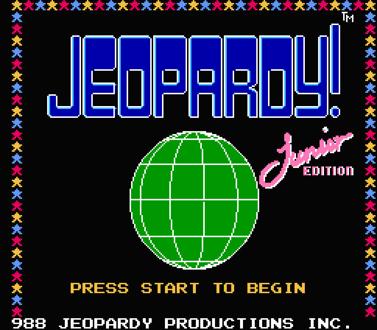 Jeopardy! Junior Edition | ファミコンタイトル画像