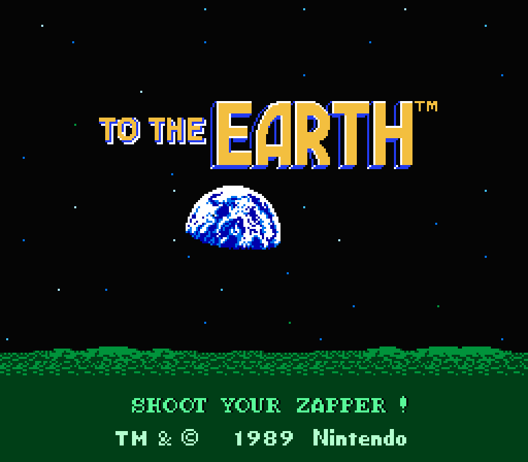 To the Earth | ファミコンタイトル画像