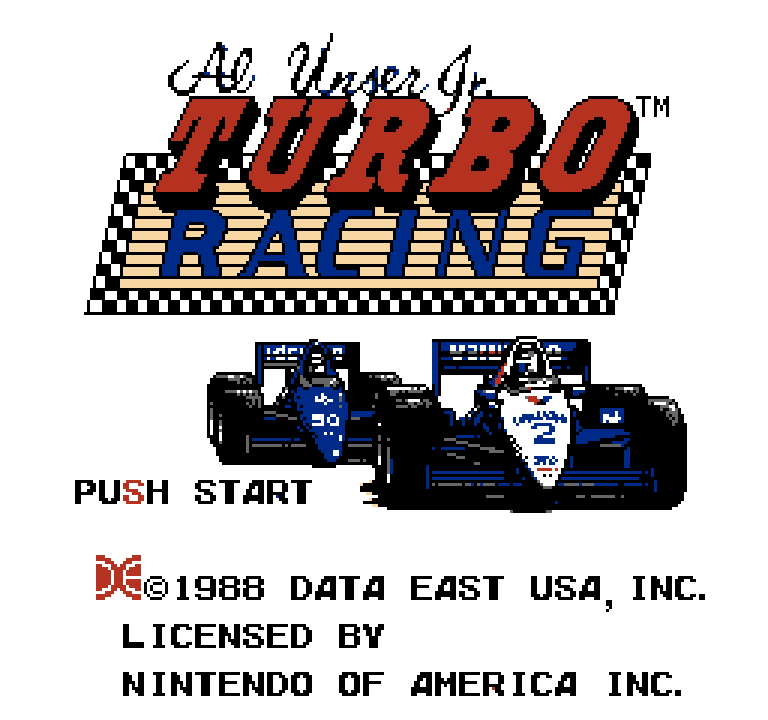 Al Unser Jr.'s Turbo Racing | ファミコンタイトル画像