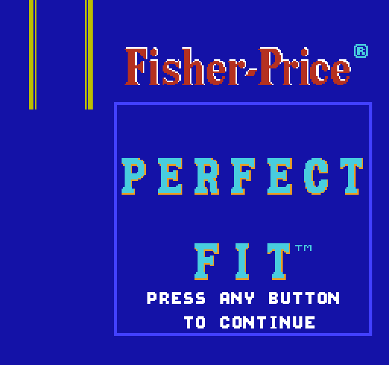 Fisher-Price: Perfect Fit | ファミコンタイトル画像
