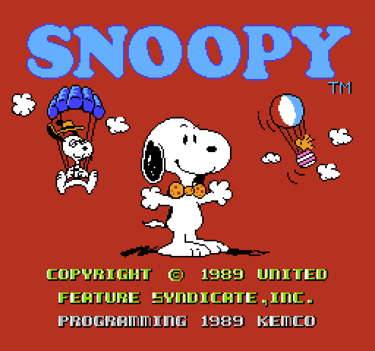 Snoopy's Silly Sports Spectacular | ファミコンタイトル画像