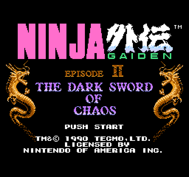 Ninja Gaiden II: The Dark Sword of Chaos | ファミコンタイトル画像