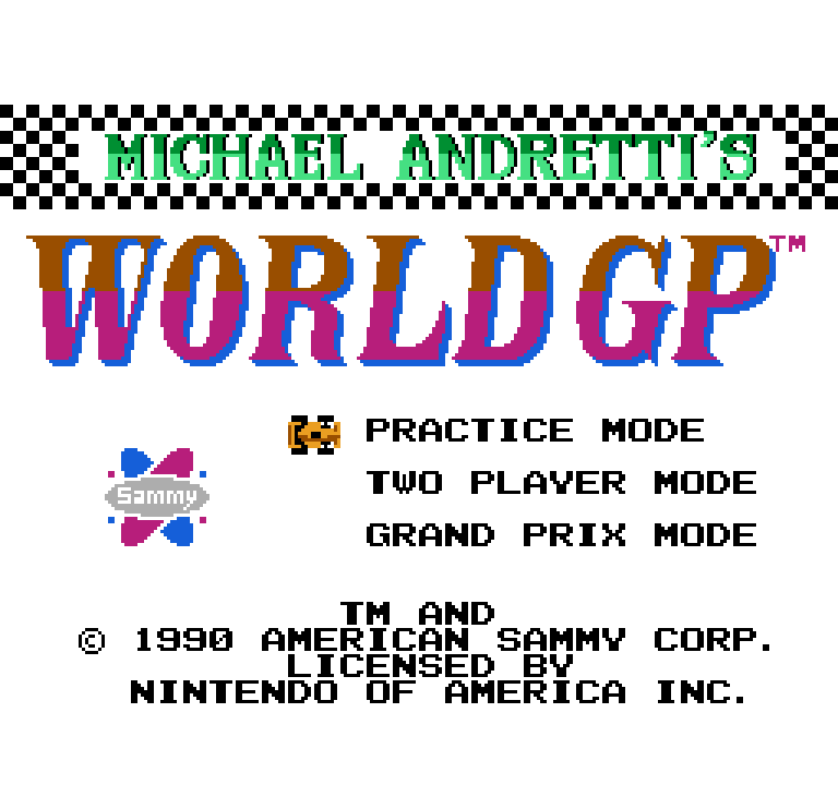 Michael Andretti's World GP | ファミコンタイトル画像