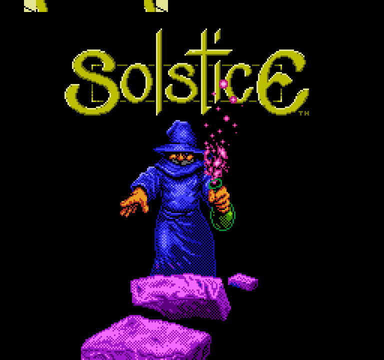Solstice: The Quest for the Staff of Demnos | ファミコンタイトル画像
