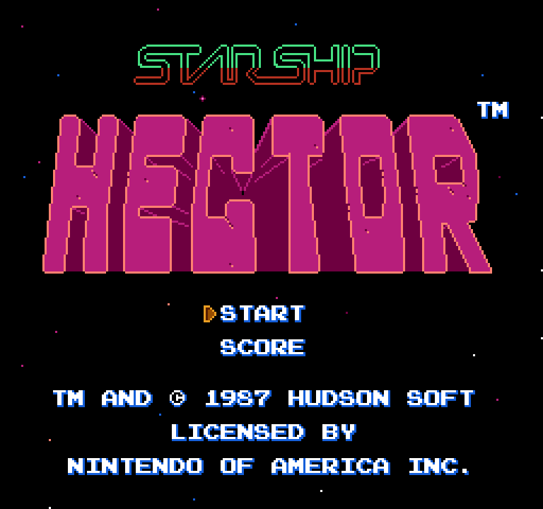 Starship Hector | ファミコンタイトル画像