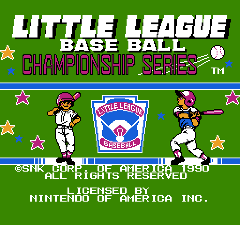 Little League Baseball: Championship Series | ファミコンタイトル画像