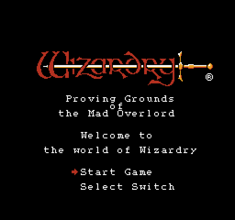 Wizardry: Proving Grounds of the Mad Overlord | ファミコンタイトル画像