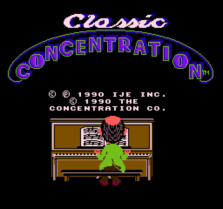 Classic Concentration | ファミコンタイトル画像