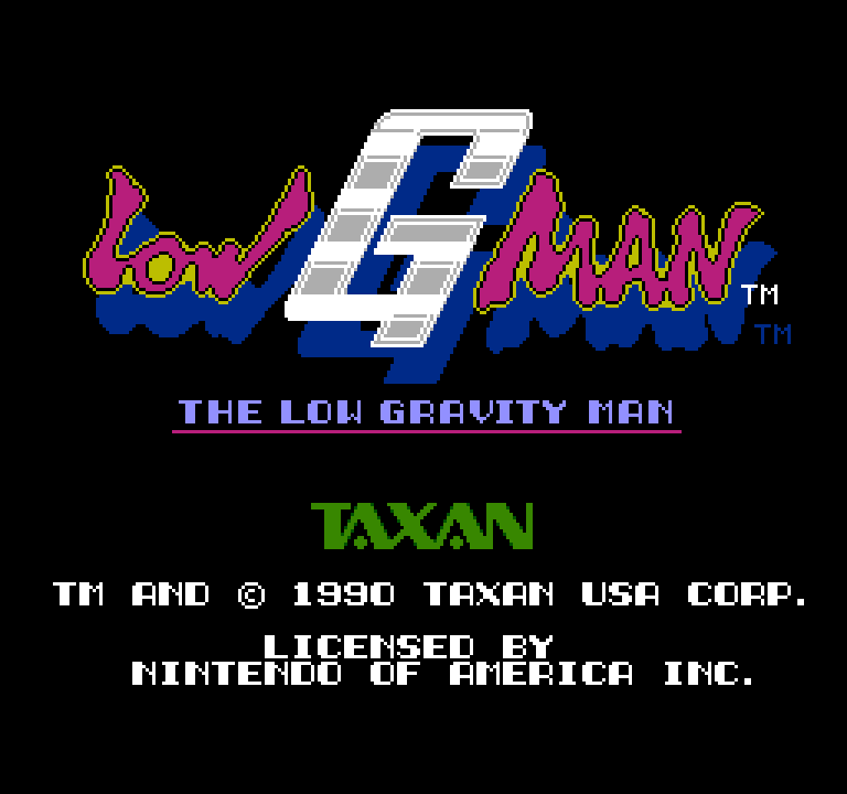 Low G Man: The Low Gravity Man | ファミコンタイトル画像
