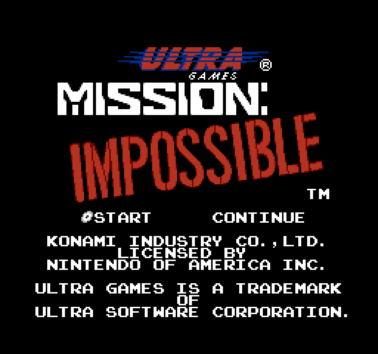 Mission: Impossible | ファミコンタイトル画像