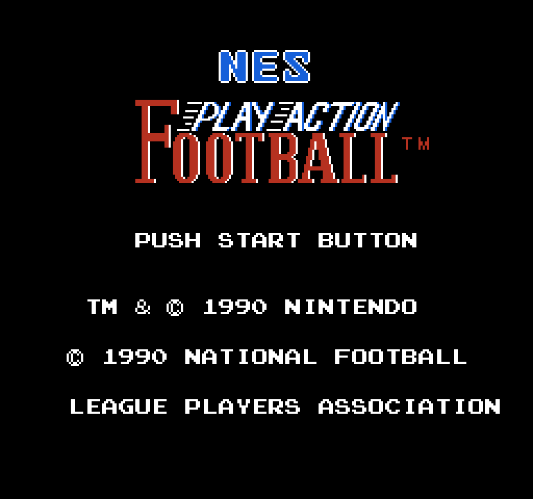NES Play Action Football | ファミコンタイトル画像